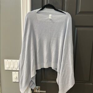 Lululemon Athletica Gray Shrug Sweater with Dolman Sleeves